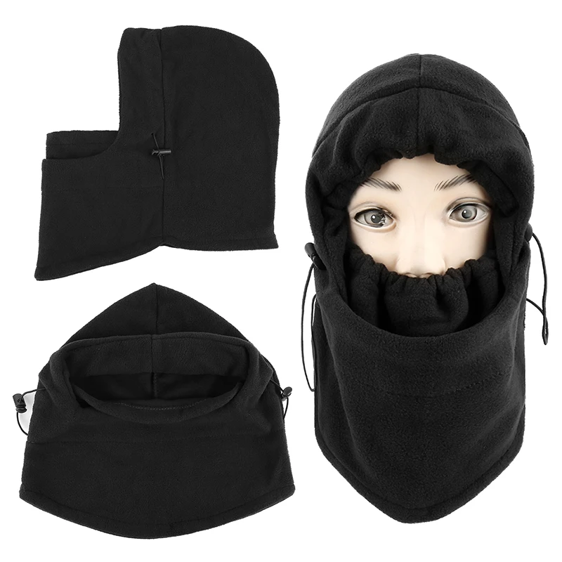 

2022 Black Hood Outdoor Dustproof ColdProof Swat Ski Winter Windproof Face Mask Hat