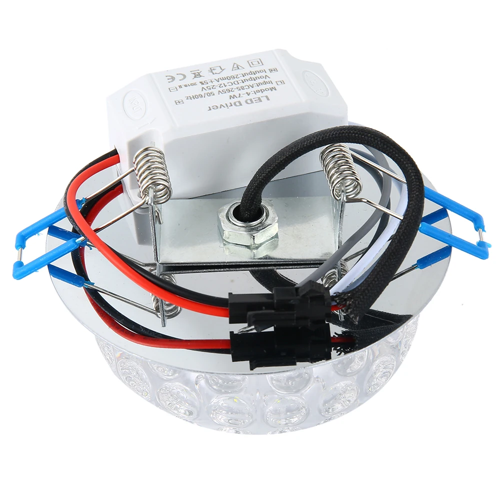 5 Вт Хрустальный светодиодный потолочный светильник для коридора гостиной