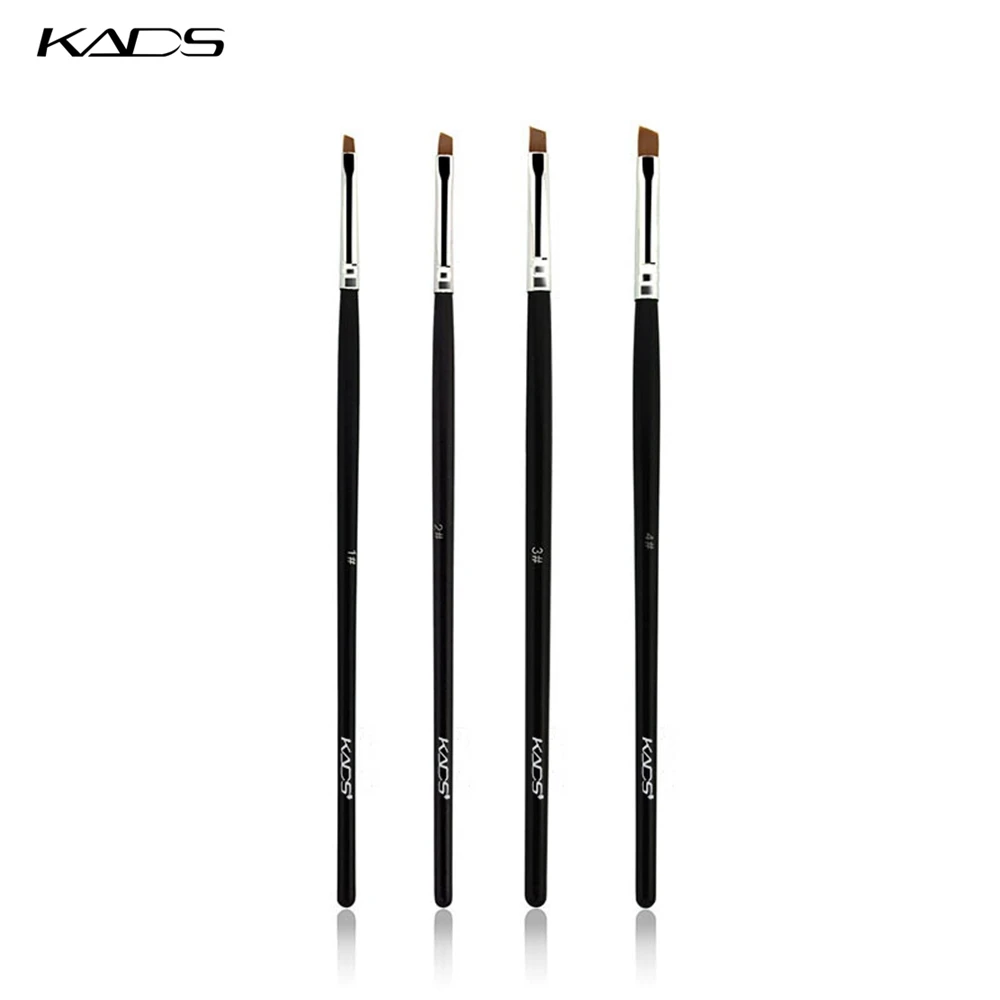 Kads 10 шт./компл. Décoration d'ongles Дизайн Cepillos спираль гелевая ручка подсказки для ногтей кистью, инструмент, Размер 10. Профессиональный Nail Art Brush