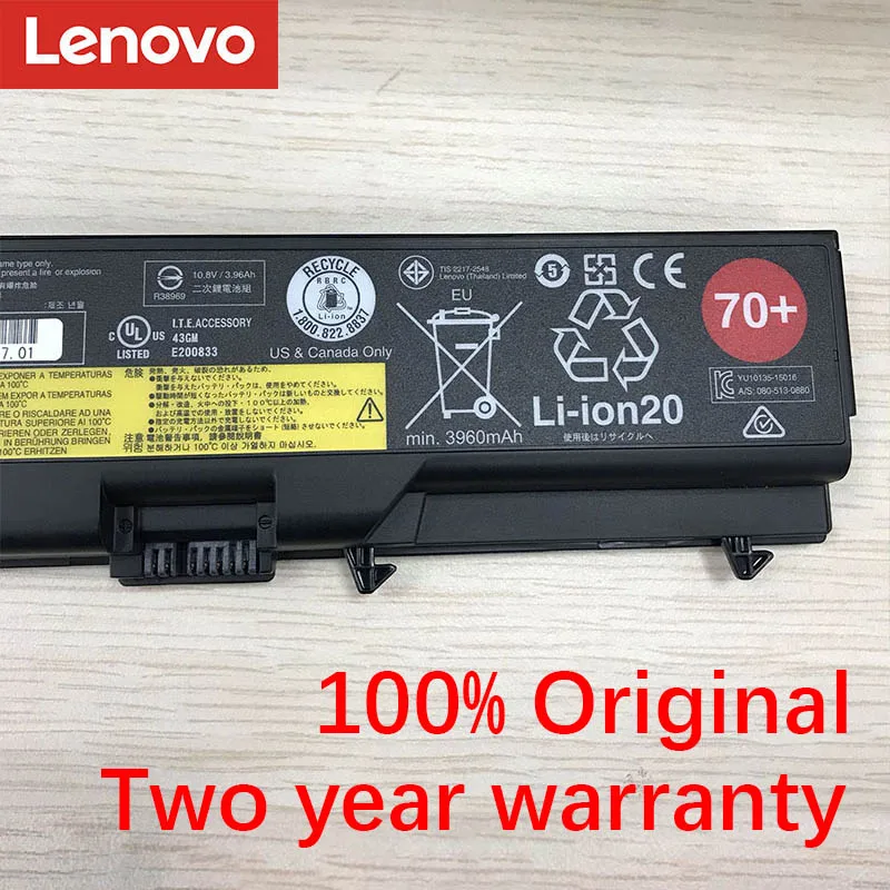 Lenovo ноутбук Батарея для lenovo Thinkpad T530 T530i W530 T430i T430 45N1000 45N1001 45N1004 45N1005 70++ 10,8 V 48Wh