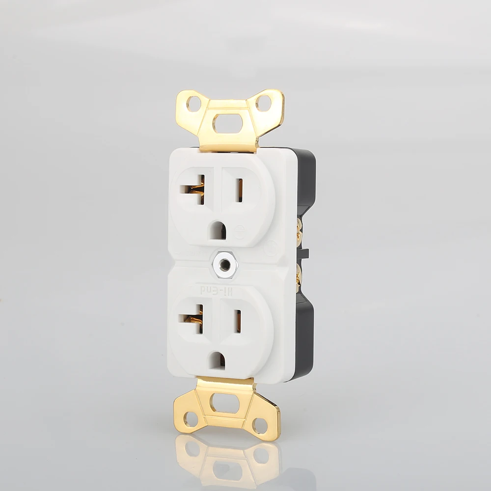 Hi-End Beryllium медь позолоченный AC 20A розетка распределитель питания 1 шт