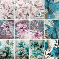gatyztory diy pictures by number kits painting by numbers flower picture art drawing on canvas gift home decor artcraft