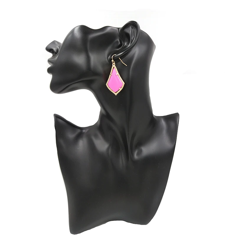 Женские ярко розовые висячие серьги Kace очень яркие подвески|Серьги-подвески| |