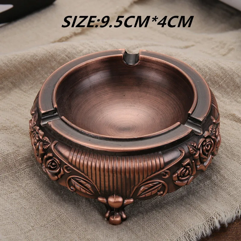 

ash tray,ashtray for cigar,Vintage round Zinc Alloy Metal ashtrays home decrotation,tabletop artwork new arrival