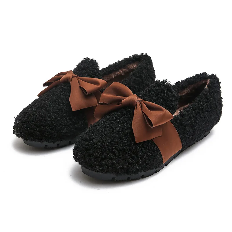 

Flats Women Shoes Butterfly-knot 2021 New Spring/Autumn Round Toe Casual Concise Leisure Ladies Shoes Plus