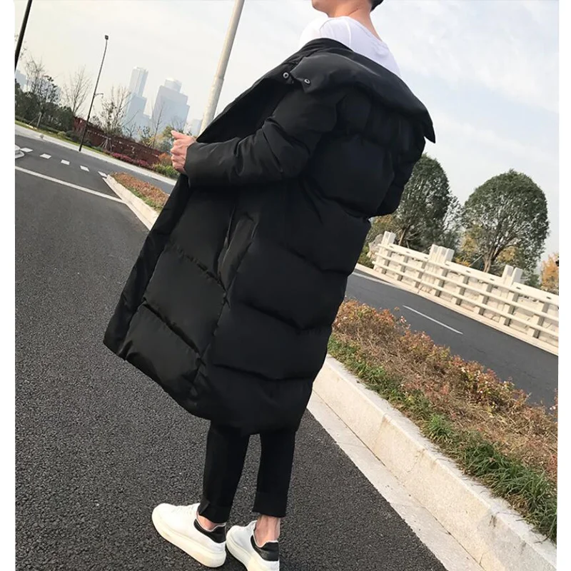 

2021 New clothing Big Fur Winter Coat Jacket slim fit Long Parka Warm Winter Jacket Men Wadded Male down jacket Plus size S-5XL