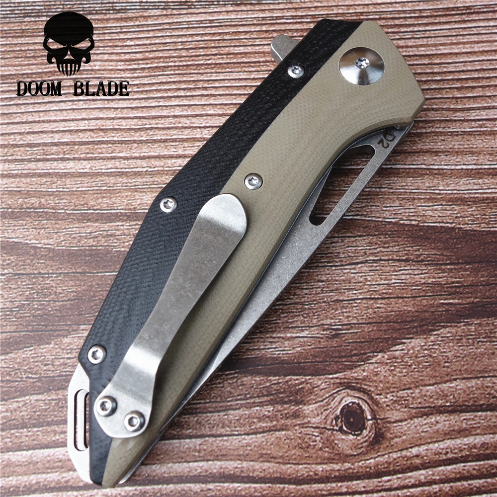 200 мм 100% D2 лезвие шарикоподшипник ножи для выживания на открытом воздухе