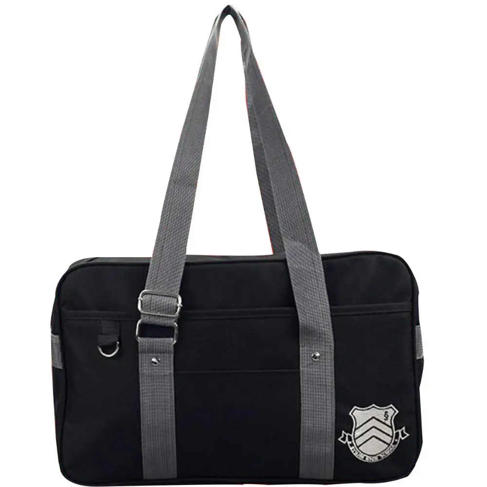 

New 40cm Persona 5 Canvas School Bag P5 Messenger Bag Panther Skull Akira Kurusu Shoulder Bag Cosplay Props handbag
