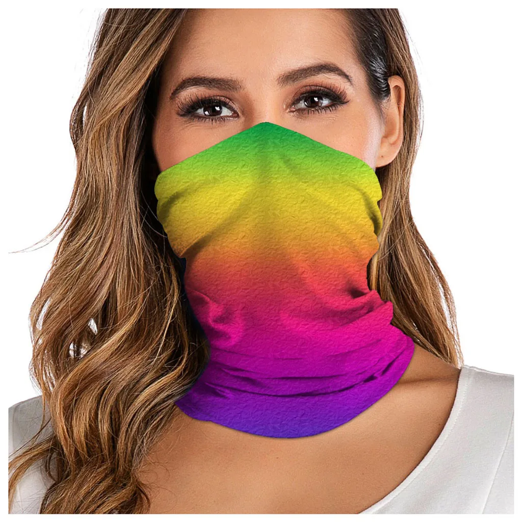 

Outdoor Print Seamless Magic Scarf Ear Hook Sports Scarf Neck Tube Face Dust Riding Bandana UV Protection Neck Gaiter Scarf