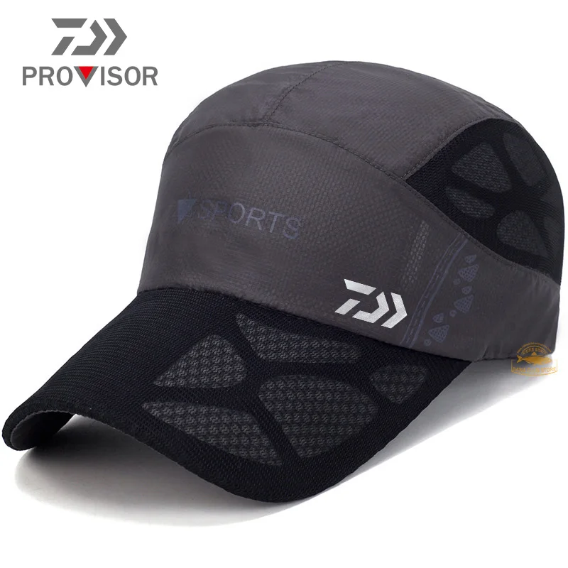 

2020 Outdoor Fishing Sun hat Daiwa New Men's Women's Mountaineering Quick-drying Mesh Cap Breathable Sports Riding Windproof Cap