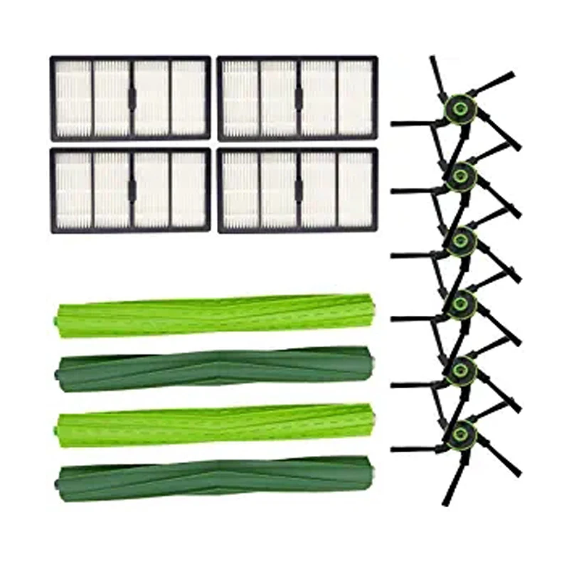 Высокое качество 1 пара основных кистей и 3 шт. Hepa фильтр боковые щетки для iRobot Roomba