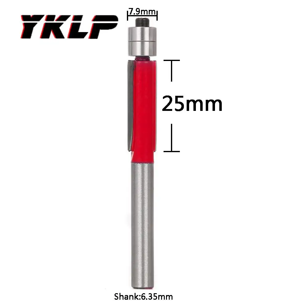 Фрезы для фрезы с подшипником дерева шаблон бит карбида вольфрама 1 шт. 6 35 мм