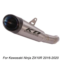 slip for kawasaki ninja zx10r 2016 2020 motorcycle system titanium exhaust escape tips muffler mid tail pipe