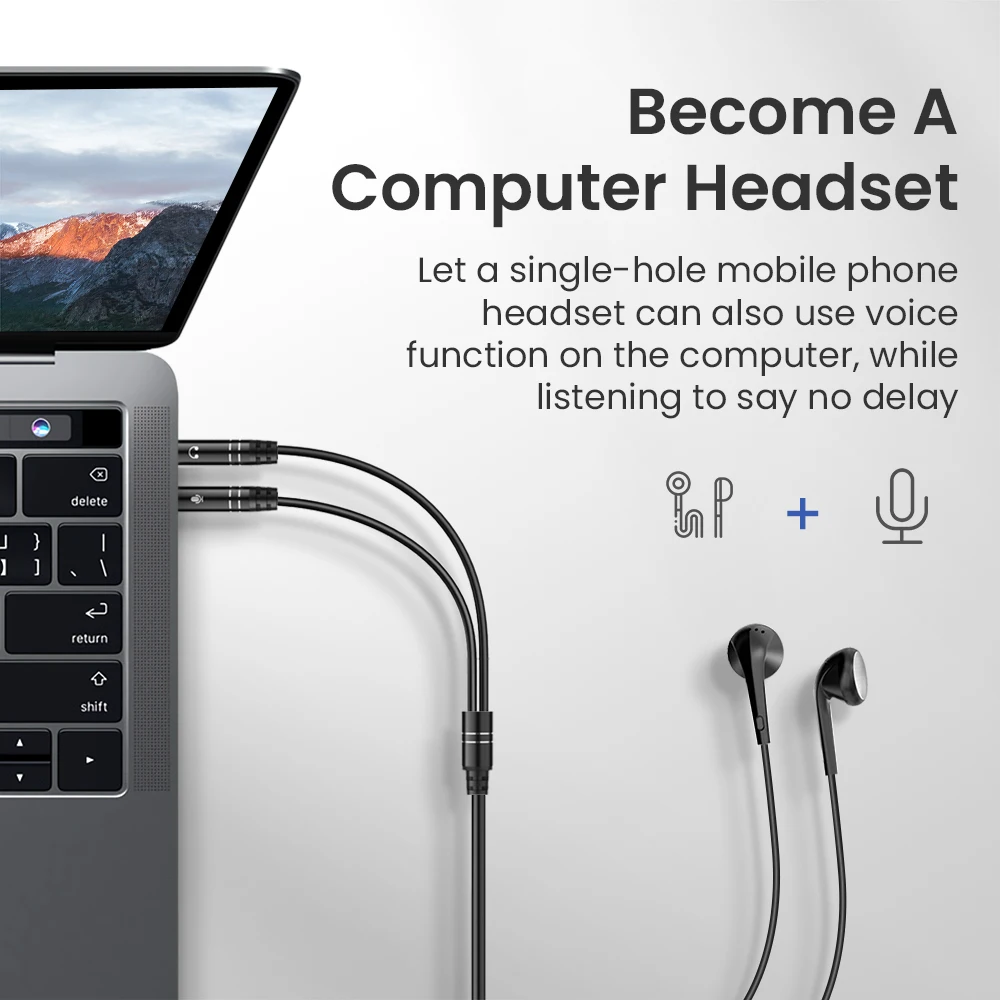 3 5 мм Джек микрофон гарнитуры аудио разветвитель кабеля Женский до 2 штекер