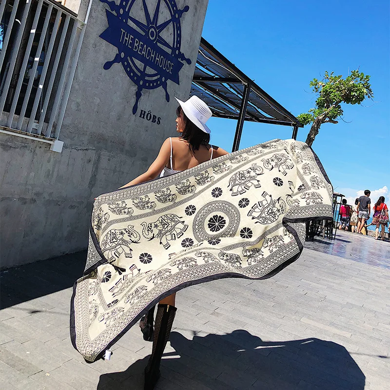 2019 Новый Винтажный Женский мягкий длинный шейный большой шарф накидка шаль