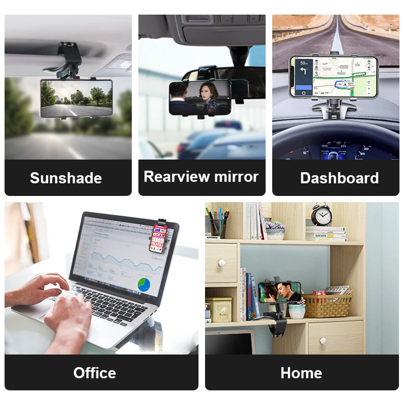 Автомобильный держатель для телефона с поворотом на 360 градусов GPS Kia Rio K2 K3 Ceed Sportage