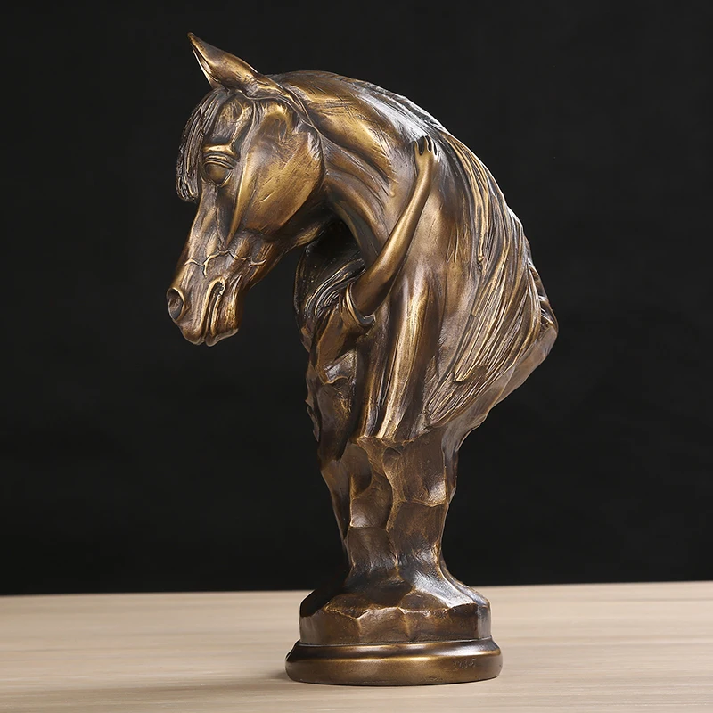 ABSTRACT HORSE BUST SCULPTURE VINTAGE PONY HUG STATUE GIRL HOMETOWN MEMORY ARTWORK NOVELTY DECOR GIFT CRAFT ORNAMENT FURNISHING | Дом и сад