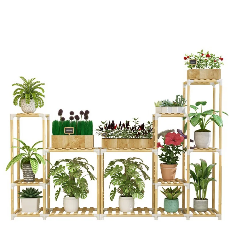 Простая полка для обуви из цельного дерева книжная многослойная многоцелевая с