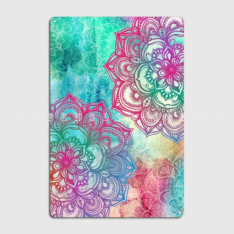 

Round And Round The Rainbow Metal Plaque Poster Club Party Wall Custom Painting Décor Tin Sign Poster