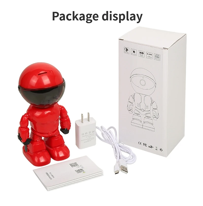 1080P WiFi робот IP камера панорамирование наклон безопасности Поддержка P2P ночное