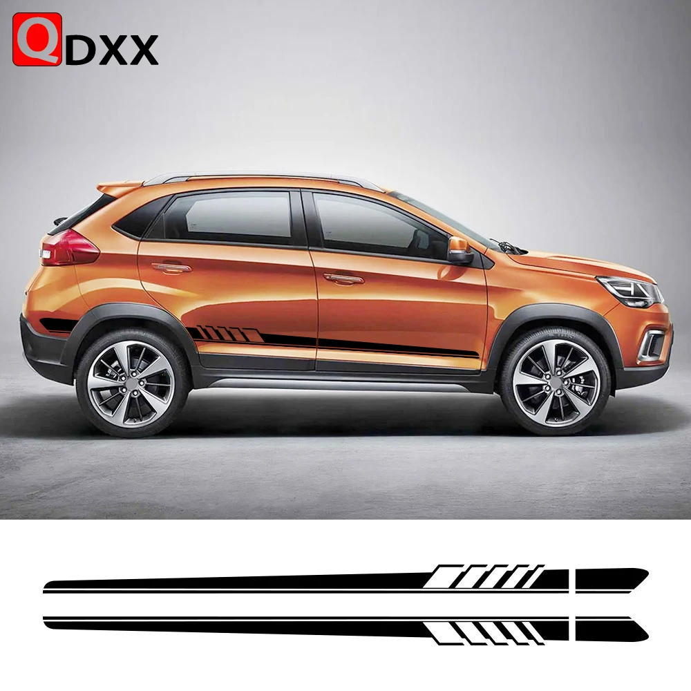 

For CHERY TIGGO 5 A1 A3 A5 QQ KIMO INDIS JAGGI Auto Tuning Accessories 2PCS Car Door Side Stickers Vinyl Film Decals