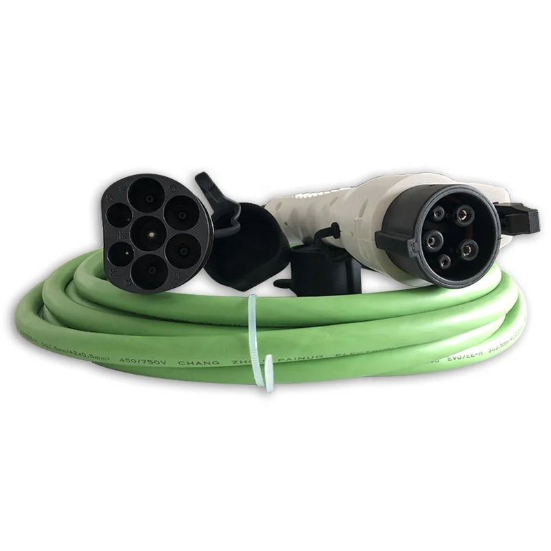 Автомобильное зарядное устройство для электромобилей 32A 5 м SAE J1772 к IEC 62196 2 Тип 1