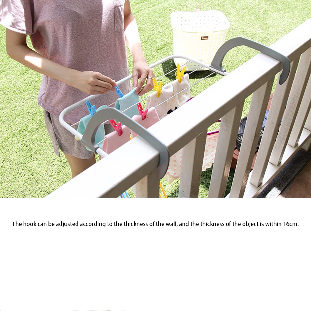Складные сушилки для одежды вешалка полка держатель хранения на балконе уличная