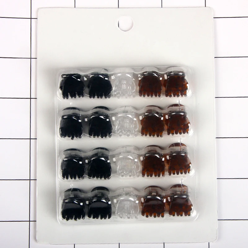 Новинка заколка-краб для волос девочек детская черная прозрачная коричневая