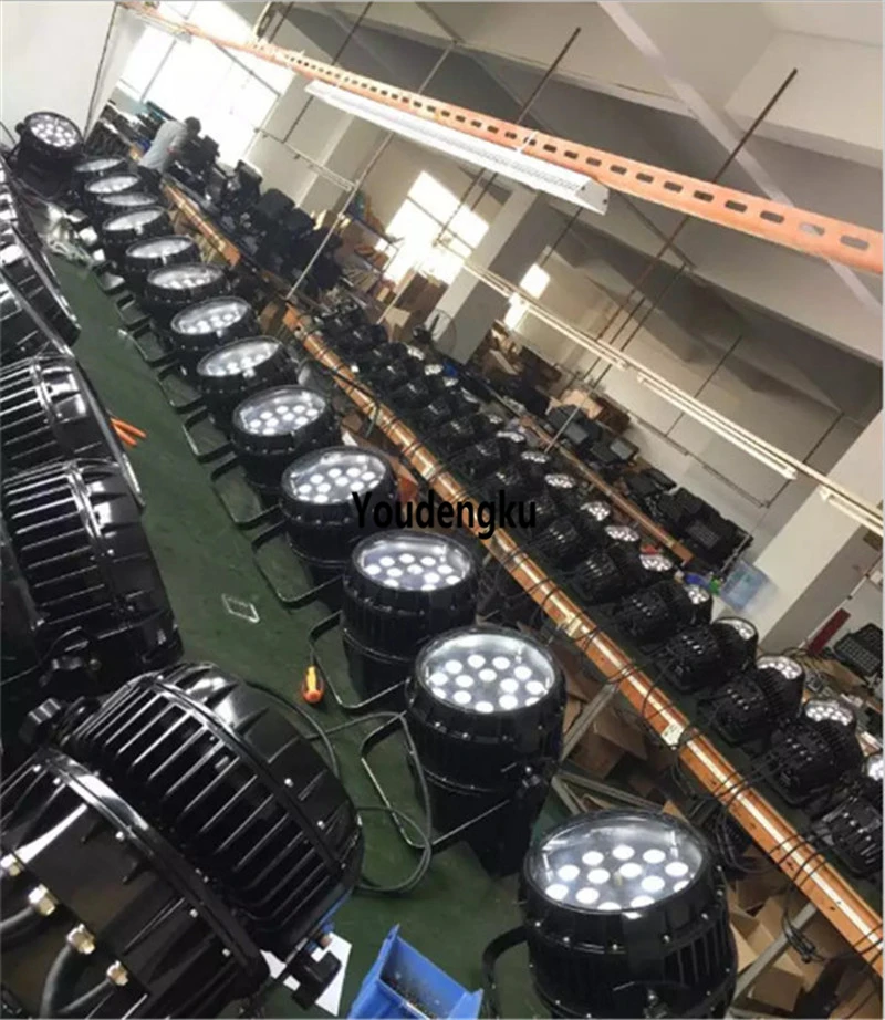 4 шт. фон для мытья зум светодиодный номинальный уличный 18x10 rgbw в 1