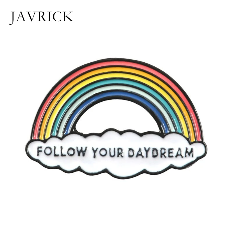 Радужная Брошь Красочные эмалированные булавки для женщин и мужчин подарки