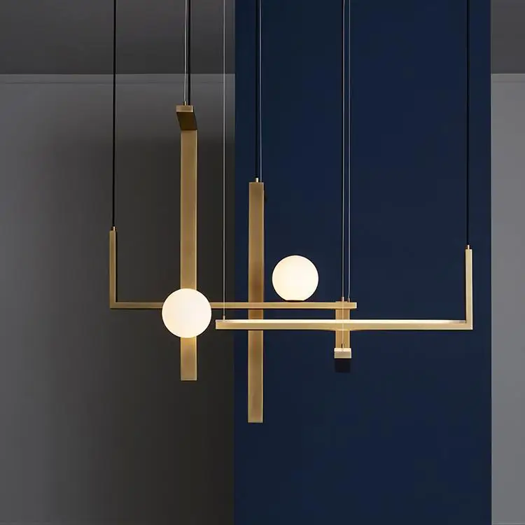 

Современные дизайнерские светодиодные подвесные светильники, роскошное металлическое освещение для гостиной, спальни, отеля, бара, кафе, д...