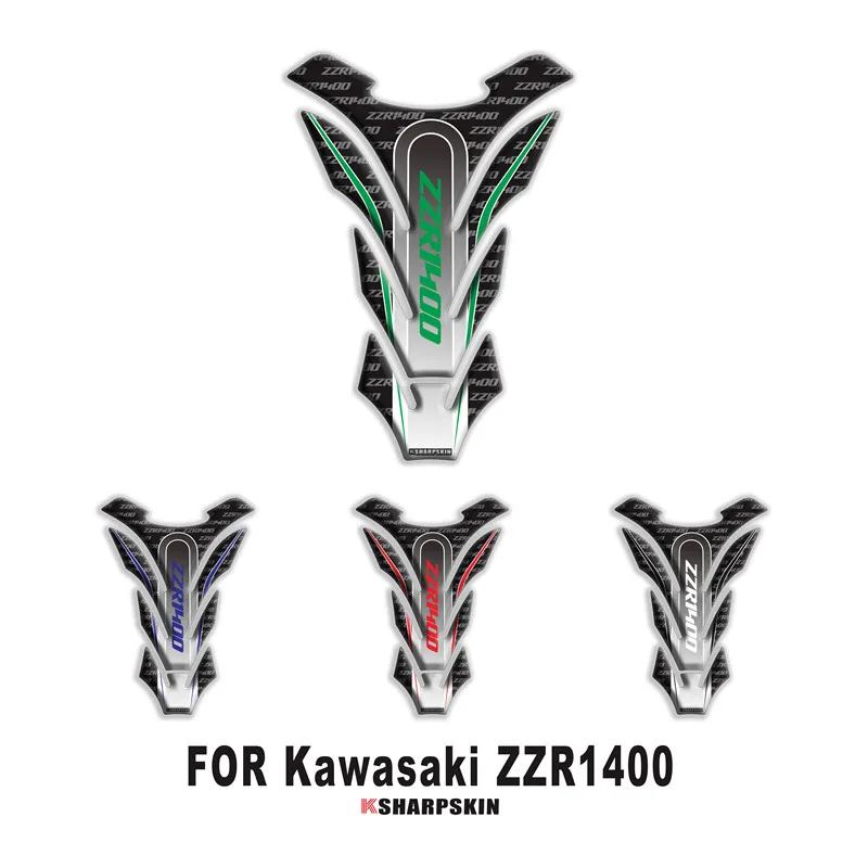 

New Motorcycle 3D Fishbone Cover Fuel Tank Sticker Personality Creative Applique Applies to for KAWASAKI ZZR1400