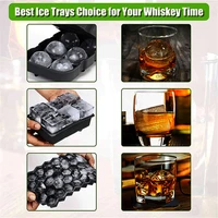 6815 grids summer ice cube tray food grade silicone square ice cream mold lid