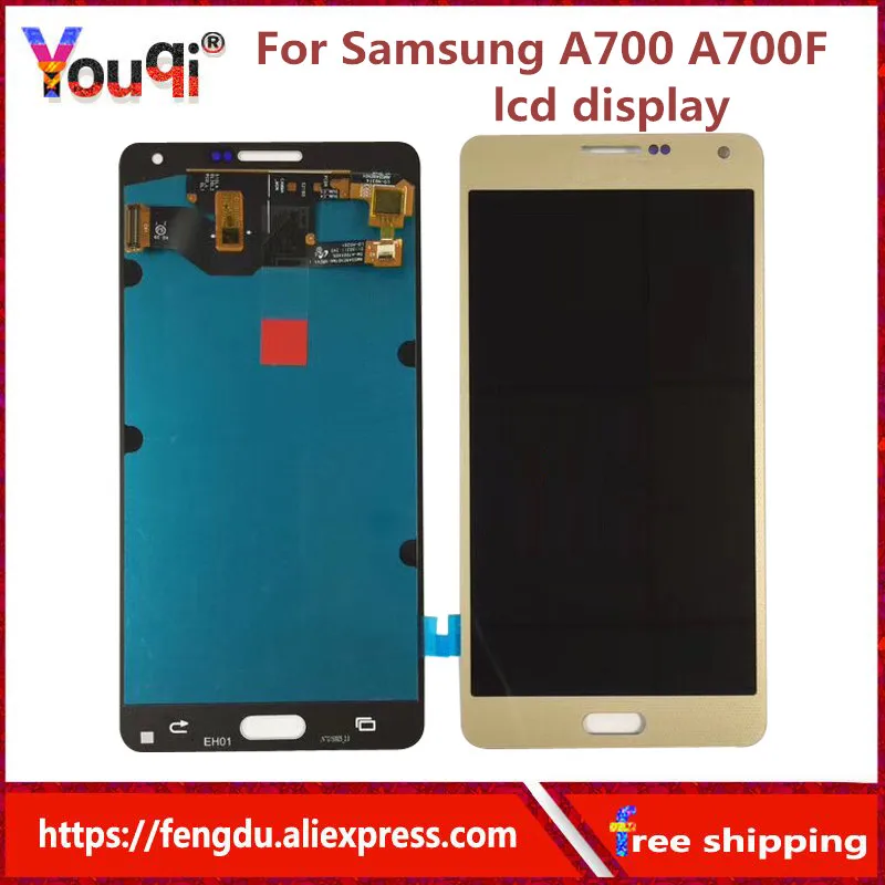 Супер AMOLED 5 &quotЖК для samsung Galaxy A700 ЖК сенсорный экран дигитайзер A7 2015 дисплей A700H A700F