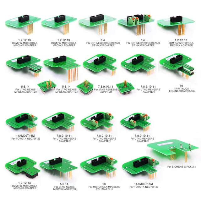 22pcs adapter BDM зонд адаптеры полный набор 22 шт. светодиодный BDM Рамка программист для KESS KTAG Fgtech Galletto/BDM100 KTAG KESS KTM Dimsport - Цвет: 22pcs adapter