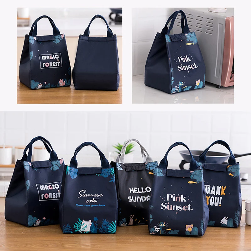 

Hot Sale Tote Lunch Bag Insulated Soft Bag for Outdoors Camping School Office Student Dropship