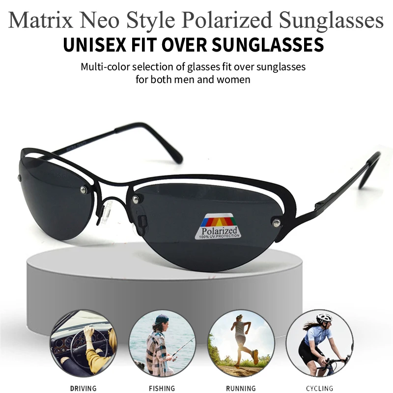 

Titanium Matrix Trinity Polarized Sunglasses Ultralight Rimless Men Driving Brand Design Sun Glasses Outdoor Fishing Sun Eyewear