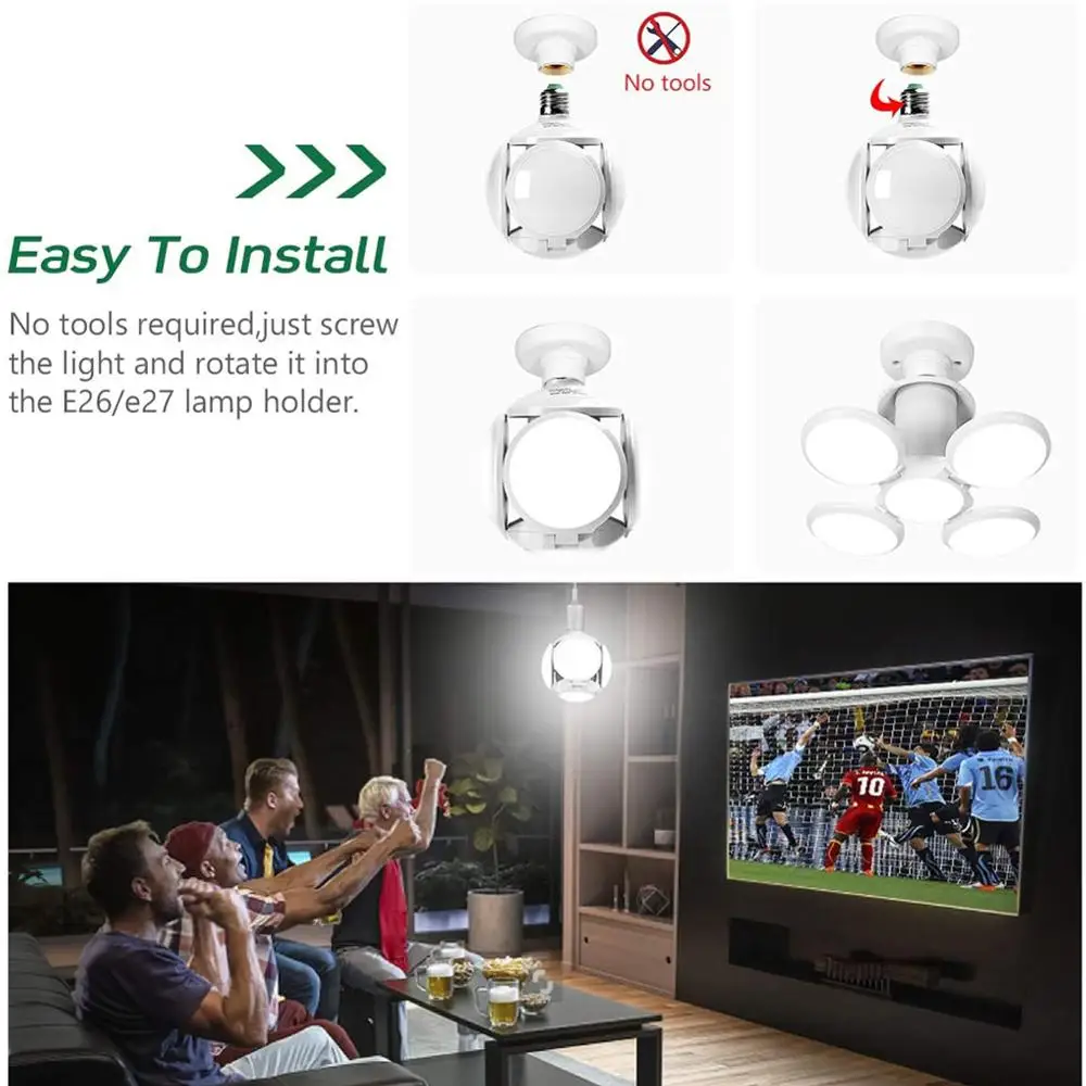 Складной светодиодный светильник высокого отсека для гаража магазин складов