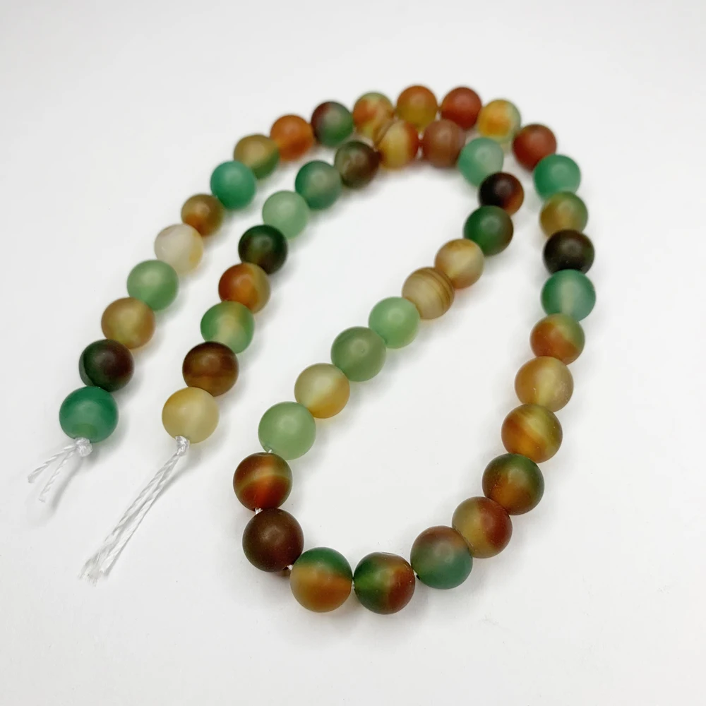 Оптовая продажа лаковые круглые матовые бусины из натурального агата