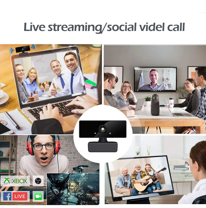 

COFORCARE 1080P HD Webcam USB HD PC Camera Dual Microphone MIC for Skype for Android TV Computer Camera USB Web Cam