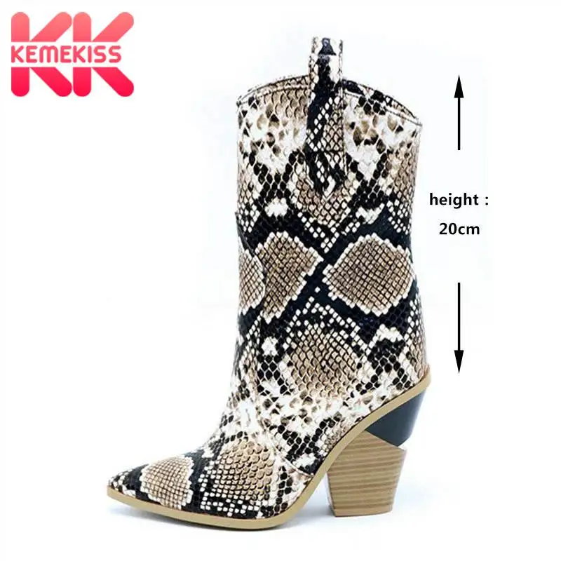 KemeKiss/ботильоны на высоком каблуке в британском стиле размера плюс 33-46 Зимняя