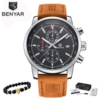 benyar watches men luxury brand quartz watch fashion chronograph watch reloj hombre sport clock male hour relogio masculino 2020