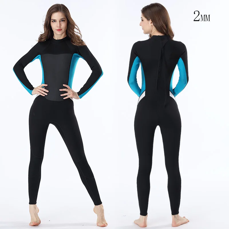 

Premium Wetsuit 2mm Men Ladies Scuba Diving Thermal Winter Warm Wetsuits Full Suit Swimming Surfing Kayaking Equipment Black