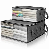 new wardrobe dust proof storage box non woven foldable clothing quilt moisture proof boxes for storing housekeeper for home