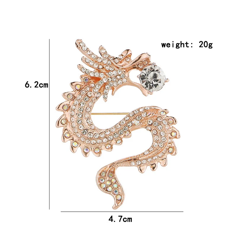 

Vintage Enamel Pins Fashion Jewelry Funny Backpack Badge Personality Lapel Pins Creative Chest Brooch Chinese Dragon Brooch