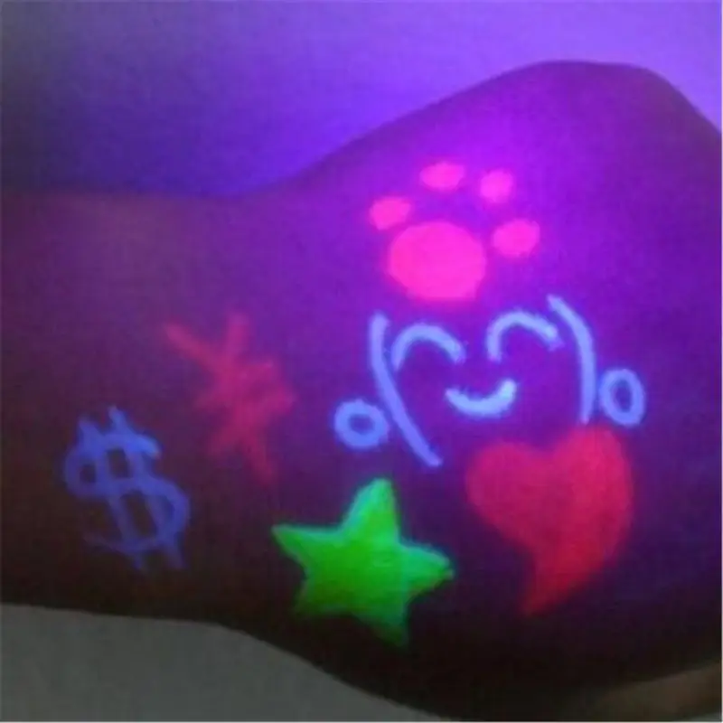 Ультрафиолетовая флуоресцентная волшебная ручка 3 цвета Необычные канцелярские