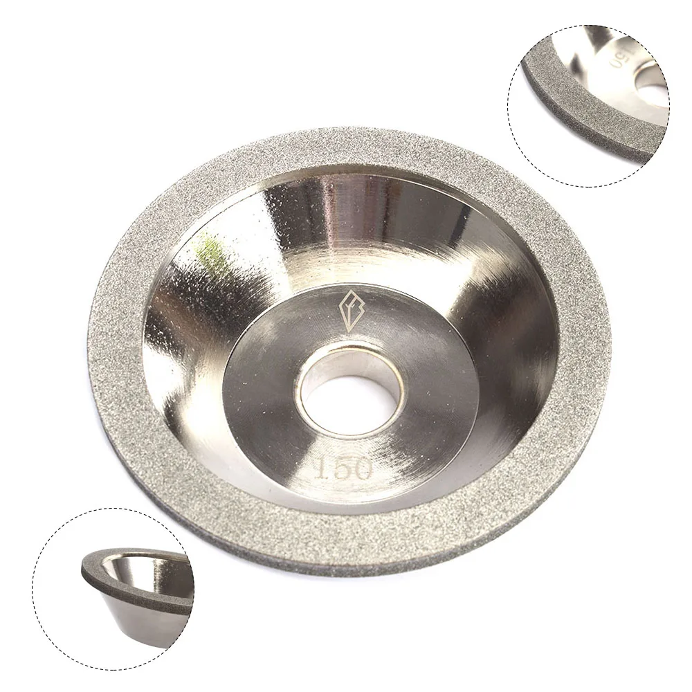 

100mm Electroplating Diamond Grinding Wheel Cup For Tungsten Steel Milling Cutter Tool Cutter Grinder Accessories Grit 100-600