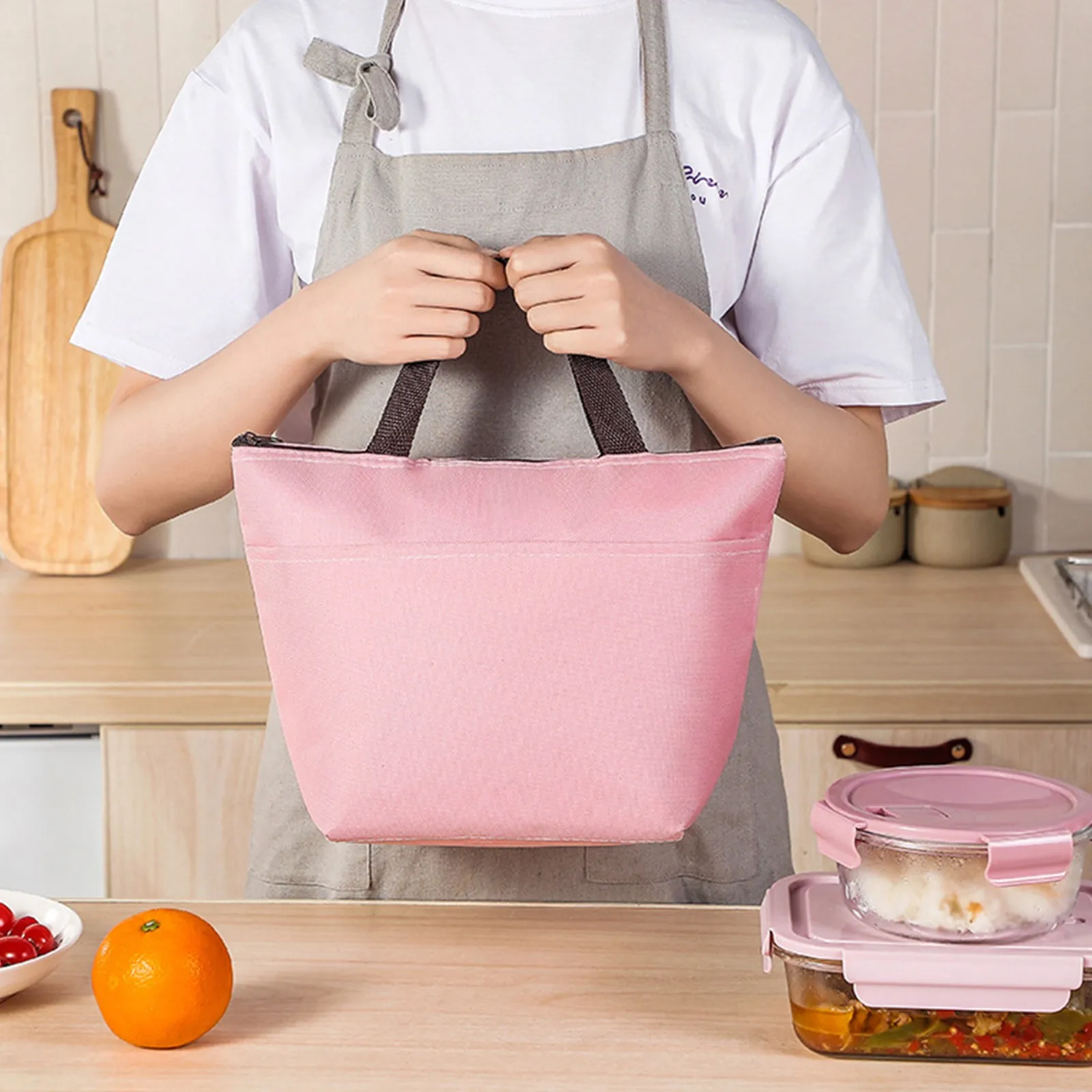 

Функциональный женский Ланч-бокс, переносной парусиновый Ланч-бокс с покрытием из сульфированного полотна, термопищевые Ланч-боксы для пик...