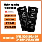 Аккумулятор большой емкости для iPhone мобильный телефон 5 SE 6 6S, Сменный аккумулятор для iphone 7 8Plus 7Plus 6SP, аккумулятор для iPhone 6