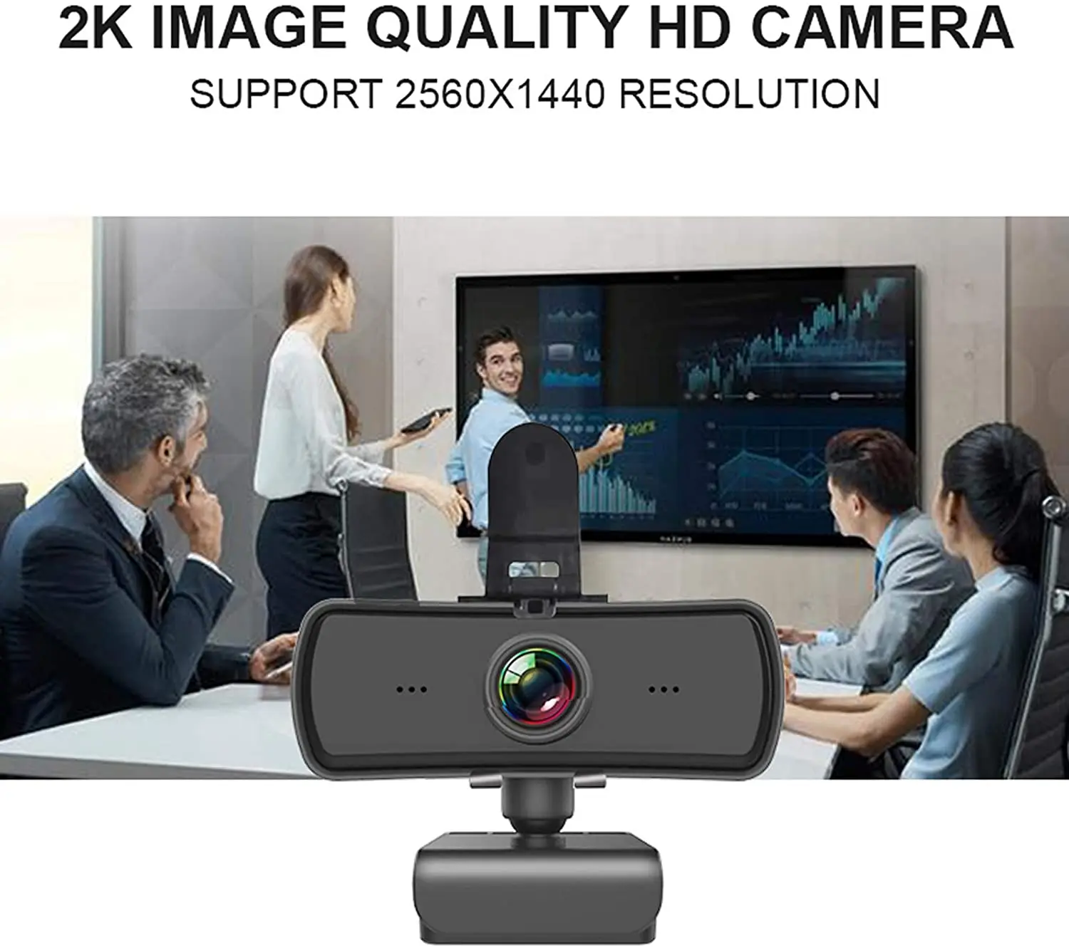 Webcam 2k hd 2040*1080p com microfone para